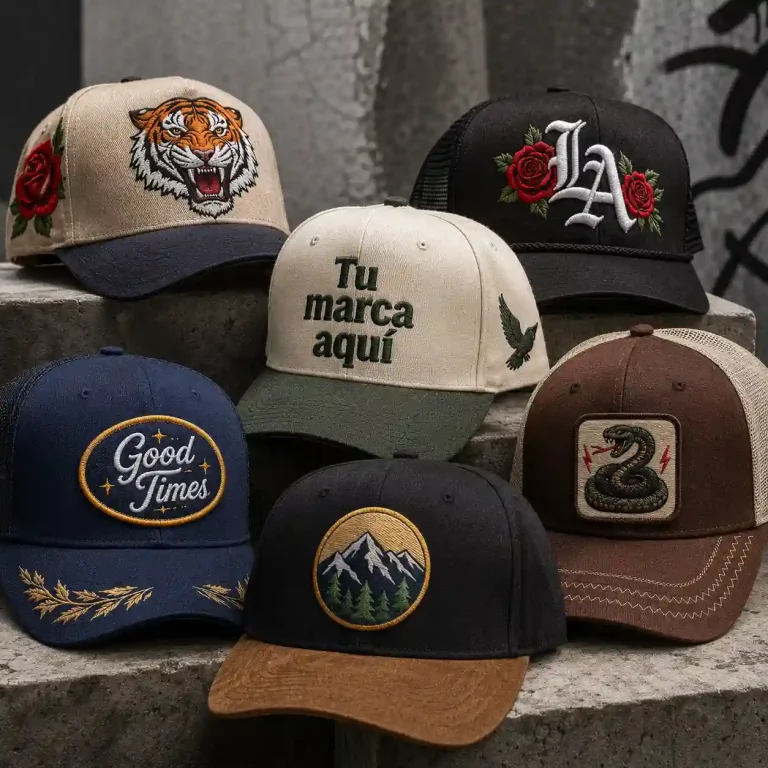 Gorras estampadas personalizadas para eventos y empresas