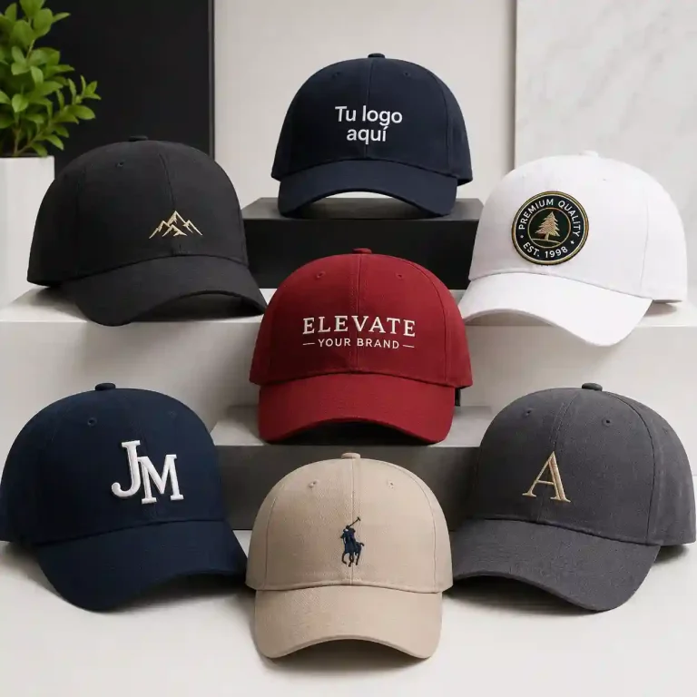 Gorra personalizada con logo bordado en Madrid