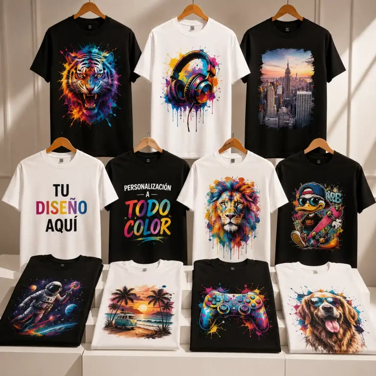 dtf a todo color en camisetas personalizadas